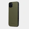 Чехол-накладка для iPhone 14 Plus из кожи теленка, зеленого цвета