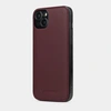 Чехол-накладка для iPhone 14 Plus из кожи теленка, бордового цвета