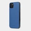 Чехол-накладка для iPhone 14 Plus из кожи теленка, синего цвета
