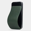 Чехол для iPhone 14 Pro из кожи Dauphin темно-зеленого цвета