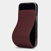 Чехол для iPhone 15 Pro из кожи теленка, бордового цвета