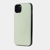 Чехол-накладка для iPhone 15 Plus из кожи теленка, цвета фисташковый DAUPHIN