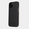 Чехол-накладка для iPhone 15 Plus из кожи теленка, цвета черный