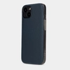 Чехол-накладка для iPhone 15 Plus из кожи теленка, синего цвета