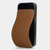 Чехол для iPhone 15 Pro Max из кожи теленка Safiano цвета карамель