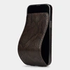 Чехол для iPhone 15 Pro из кожи питона, темно-коричневого цвета