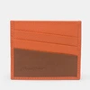 Картхолдер Carte+ Bicolor из кожи теленка, оранжевого  цвета