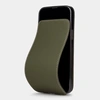 Чехол для iPhone 15 Pro Max из кожи теленка, зеленого цвета