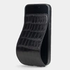 Чехол для iPhone 15 Pro Max из кожи крокодила, черного цвета