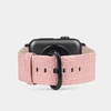 Ремешок для Apple Watch 42/44/45/49mm Classic из кожи аллигатора бледно-розового цвета