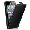 flip case for iPhone 5 черный кожаный