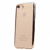 Ультратонкий прозрачный чехол для iPhone 7 золото