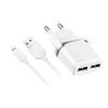 Зарядка USBх2 / 5V 2,4A + кабель Lightning белый Apple iPhone 5C (A1507)