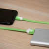 USB кабель "LP" Micro USB плоский узкий (зеленый/коробка)