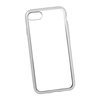 Силиконовый чехол "LP" для iPhone SE 2/8/7 TPU (прозрачный с серебряной хром рамкой) европакет
