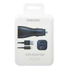 АЗУ "Samsung Car Adapter" Fast Charge 2 USB выхода + кабель Micro USB (черное)