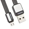 USB кабель REMAX RC-044m Platinum MicroUSB, 1м, TPE (черный)