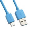 USB кабель REMAX RC-06m Light MicroUSB, 1м, TPE (синий)