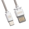 USB кабель WK Master WDC-030a Type-C, 1м, металл (серебряный)