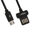 USB кабель REMAX RC-082m Waist Drum MicroUSB, 1м, TPE (черный)