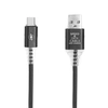 USB кабель "LP" Micro USB "Змея" LED TPE (черный/блистер)