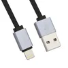 USB кабель HOCO U33 Retractable Lightning 8-pin, рулетка, 0.9м, TPE (черный)