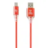 USB кабель "LP" Type-C "Змея" LED TPE (красный/блистер)