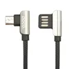 USB кабель HOCO U42 Exquisite Stee MicroUSB, 2.4А, 1.2м, нейлон (черный)