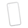 Чехол REMAX Shield для iPhone Xr прозрачное стекло с рамкой+TPU (белый)