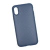 Силиконовый чехол "LP" для iPhone X/Xs "Silicone Dot Case" (синий/коробка)