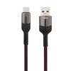 USB кабель HOCO U68 Gusto Flash Type-C, 5А, 1.2м, нейлон (черный)
