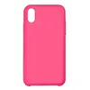 Силиконовый чехол для iPhone X/Xs "Silicone Case" (ярко-розовый, блистер) 47