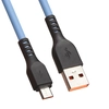 USB кабель "LP" Micro USB "Extra" TPE (голубой/коробка)