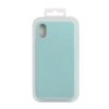 Силиконовый чехол для iPhone X/Xs "Silicone Case" (светло голубой, блистер) 43