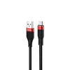 USB кабель HOCO U72 Forest MicroUSB, 2.4А, 1.2м, силикон (черный)