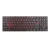 Клавиатура для Lenovo Legion Y520 Y520-15IKB черная без рамки, красная подсветка