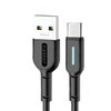 USB кабель Earldom EC-071M MicroUSB, 5A, LED, 1м, TPE (черный)