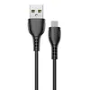 USB кабель BOROFONE BX51 Triumph MicroUSB, 1м, 2.4A, PVC (черный)