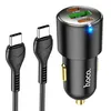 АЗУ HOCO NZ6 1хUSB, 3A, 2xUSB-C, PD45W, QC3.0 + USB-C кабель Type-C, 1м (черный)