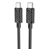 USB-C кабель HOCO X88 Gratified Type-C, 3А, PD60W, 1м, PVC (черный)