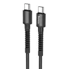 USB-C кабель HOCO X71 Especial Type-C, 3А, PD60W, 1м, нейлон (черный)