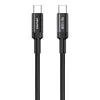 USB-C кабель AWEI CL-117T Type-C, 5А, PD100W, 1м, нейлон (черный)