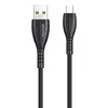 USB кабель AWEI CL-115M MicroUSB, 2.4А, 1м, TPE (черный)