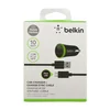 АЗУ "Belkin" 2,1A USB выходом + USB кабель Micro USB (F8J090bt04-BLK) (черный/коробка)