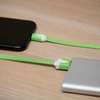 USB кабель "LP" для Apple iPhone/iPad Lightning 8-pin плоский узкий (зеленый/коробка)