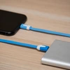 USB кабель "LP" Micro USB плоский узкий (синий/коробка)