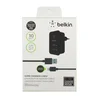 СЗУ "Belkin" 2,1A (F8J053ettBLK) с двумя USB выходами + кабель для Apple Lightning 8-pin (черный)