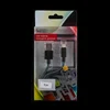 USB кабель "LP" для Apple iPhone/iPad Lightning 8-pin в оплетке (голубой/черный/коробка)