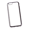 Силиконовый чехол "LP" для iPhone 6/6s (4,7") TPU (прозрачный с черной хром рамкой) европакет