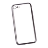 Силиконовый чехол "LP" для iPhone SE 2/8/7 TPU (прозрачный с черной хром рамкой) европакет